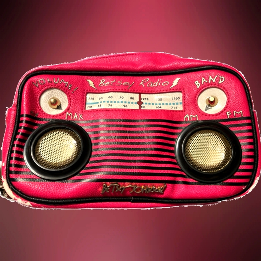 Vintage Betsey Johnson Purse Radio